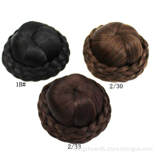 Hot sale synthetic hair bun donut chignon dome hair good quality and conpetitive price hair